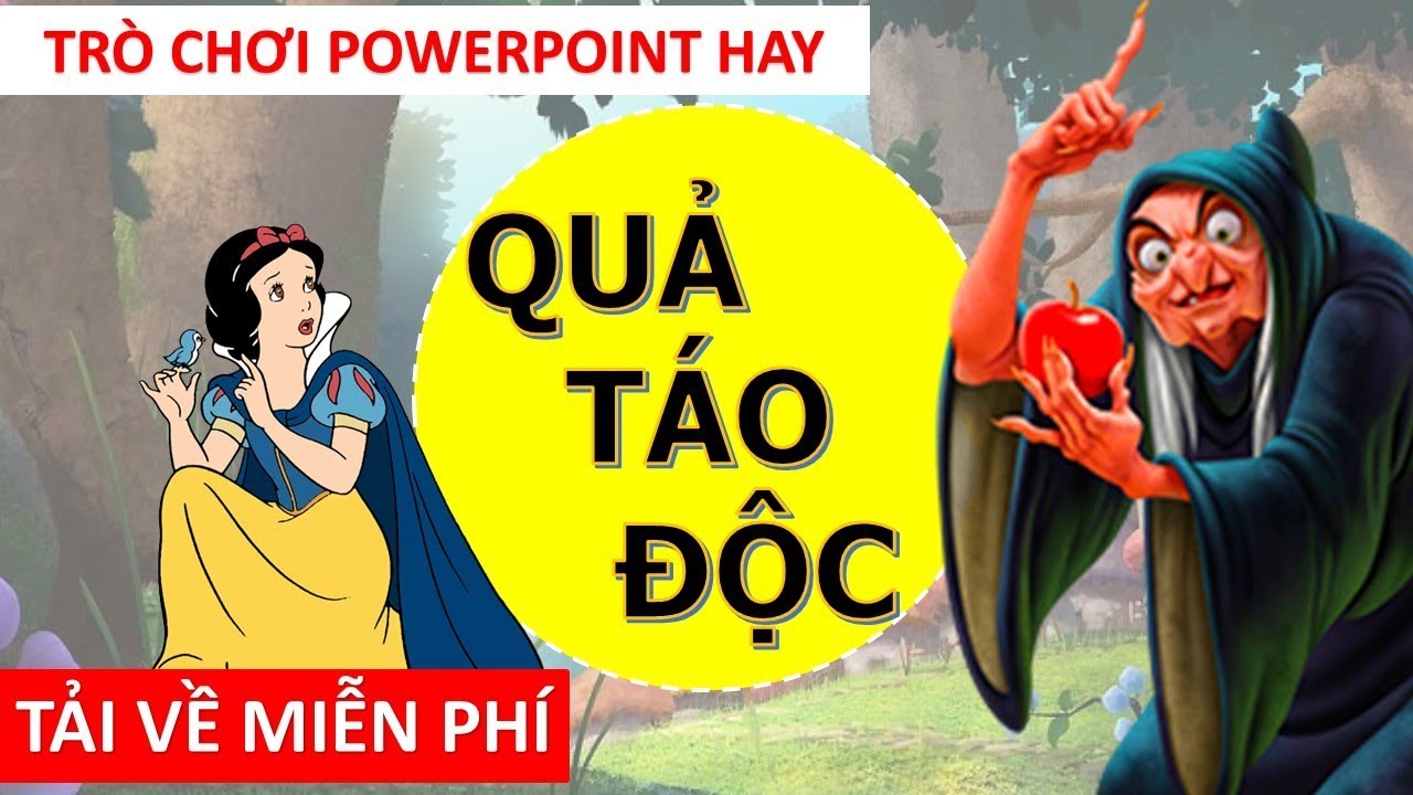 Trò chơi PowerPoint Quả táo độc | Snow White PowerPoint Game | TRỢ GIẢNG - YouTube