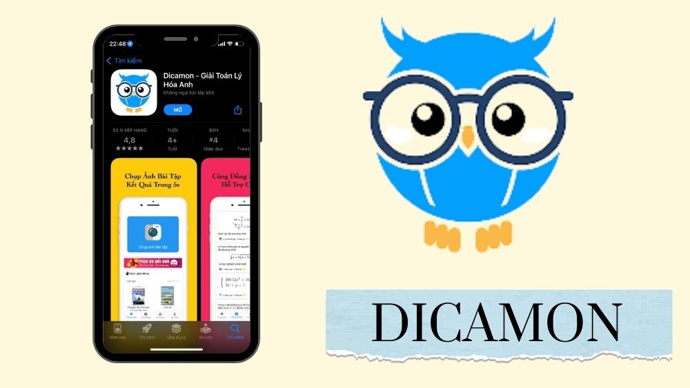 App Dicamon là gì? Cách tải Dicamon dùng để giải bài tập