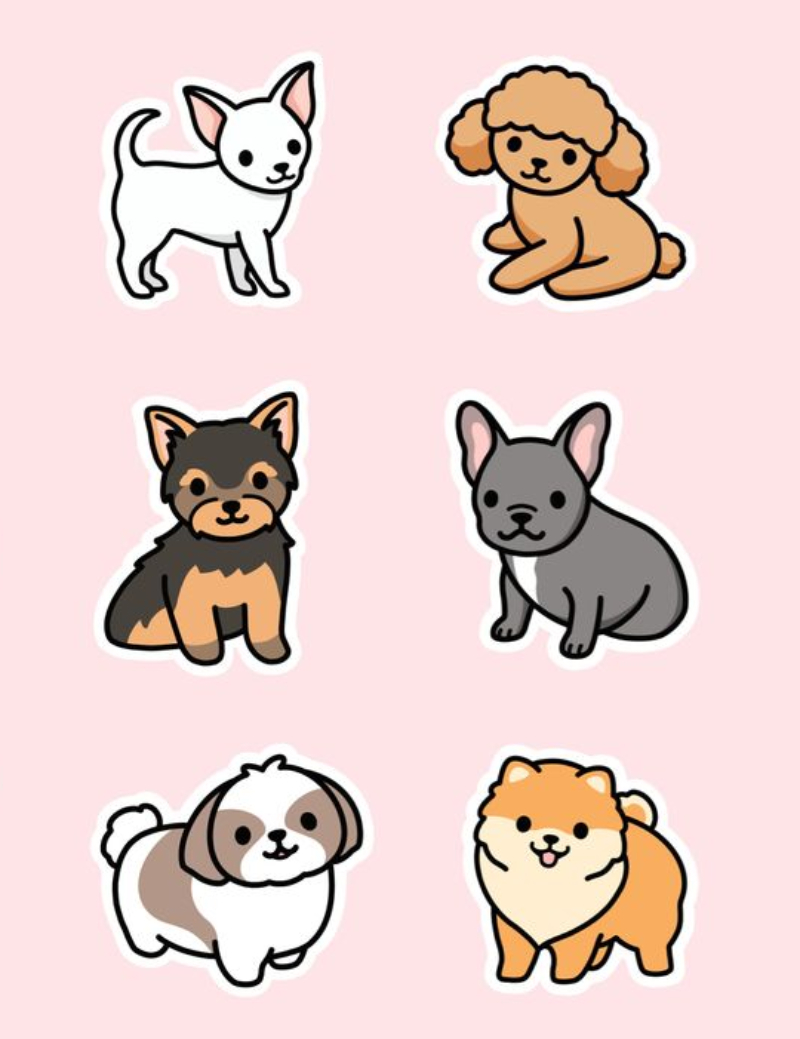 vẽ sticker cute