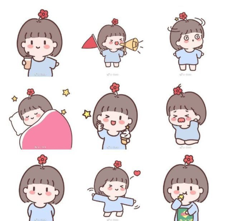 vẽ sticker cute chipi đơn giản